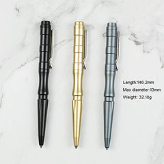 Aluminum Alloy Tool EDC Toy Pen Tungsten Steel Head Portable Pen W/clip Gift 07FC0E-D4 - KOEEK