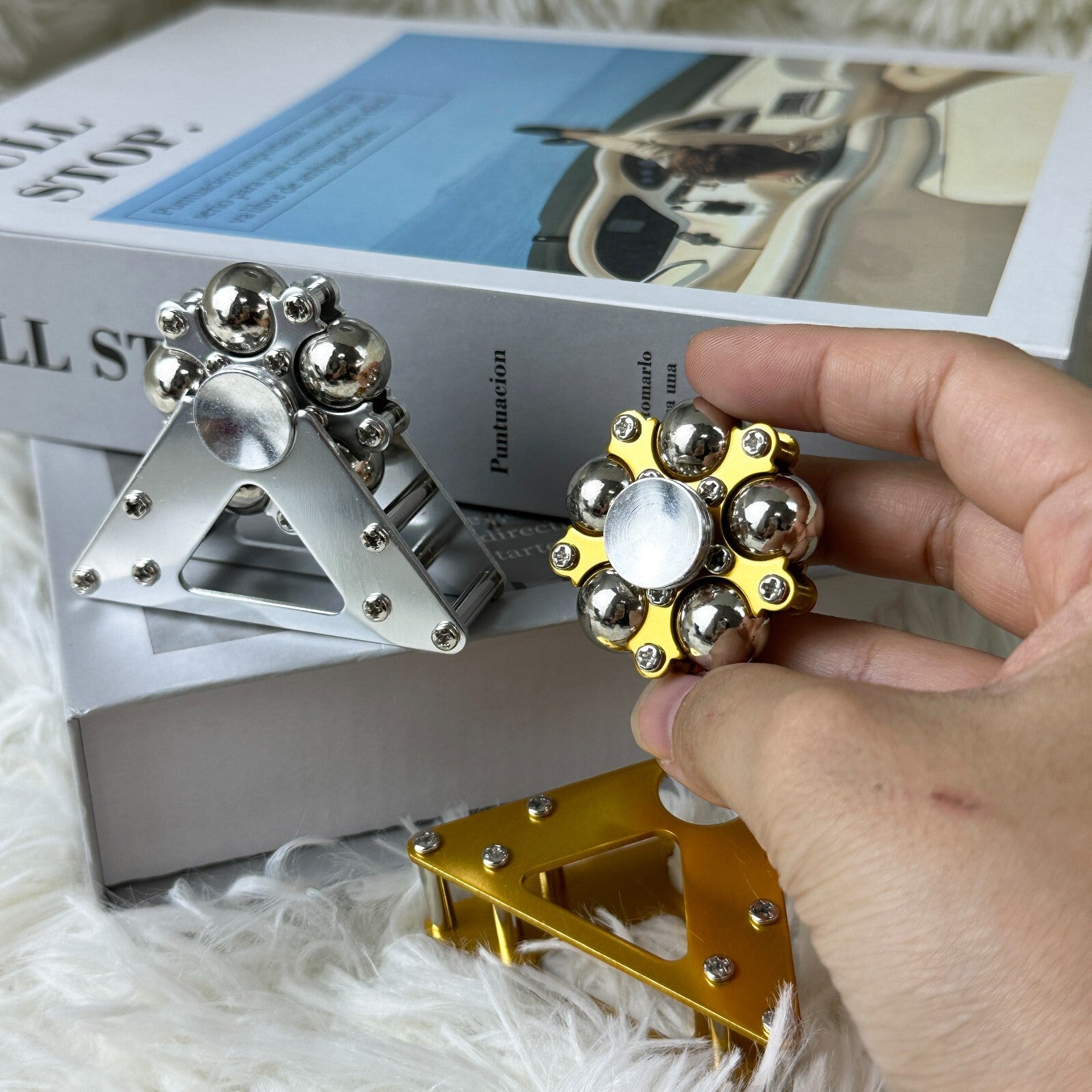 Fidget Spinner Metal Adult Kid Anti-stress Top Gyroscope Stress Reliever EDC Toy 07FC0E-D4 - KOEEK