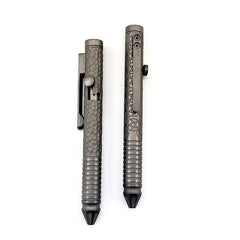 EDC Titanium Bolt Action Ballpoint Pen Pocket Writing Pen with Fidget Spinner 07FC0E-D4 - KOEEK