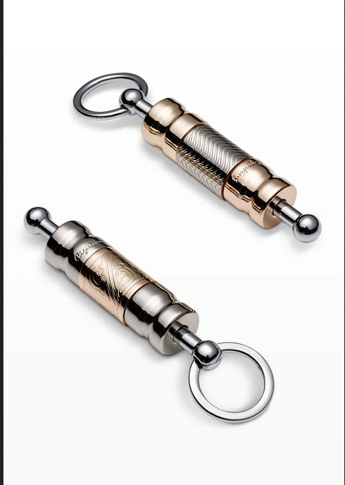 Stainless Steel EDC Cigar Hole Punch Cutter Cigar Puncher Cutting Drill Keychain 07FC0E-D4 - KOEEK