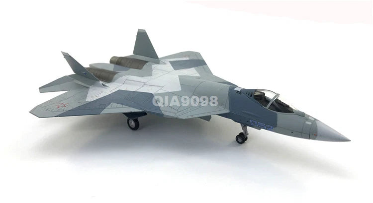 1/72 Scale Russian Sukhoi Su-57 Stealth Fighter Aircraft Diecast Metal Model 07FC0E-D4 - KOEEK