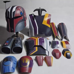 Star Wars The Mandalorian Sabine Wren Cosplay Helmet Mask 1:1 FRP Wearable Armor 07FC0E-D4 - KOEEK