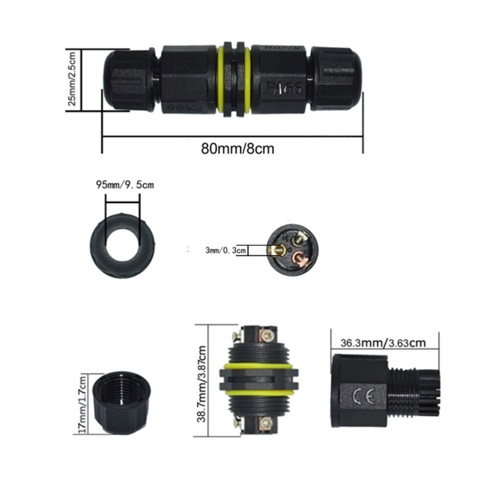 new LED Light Connector Pathway Lights Connector Cable Gland Connector koeek - KOEEK