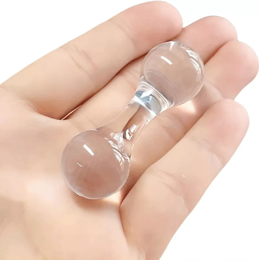 Transparent PC Knuckle Fidget Toy Finger Knucklebone Skill Toy Begleri EDC Gift 07FC0E-D4 - KOEEK