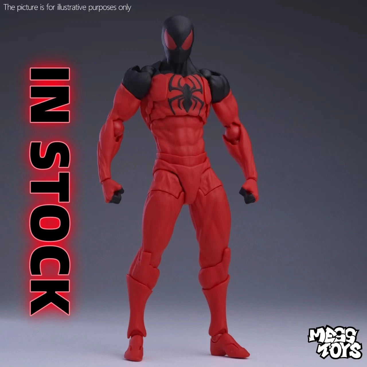 CT Toys Messtoys Spider-Man Kaine Parker Red Spider Action Figure Boxed US STOCK CT_TOYS - KOEEK