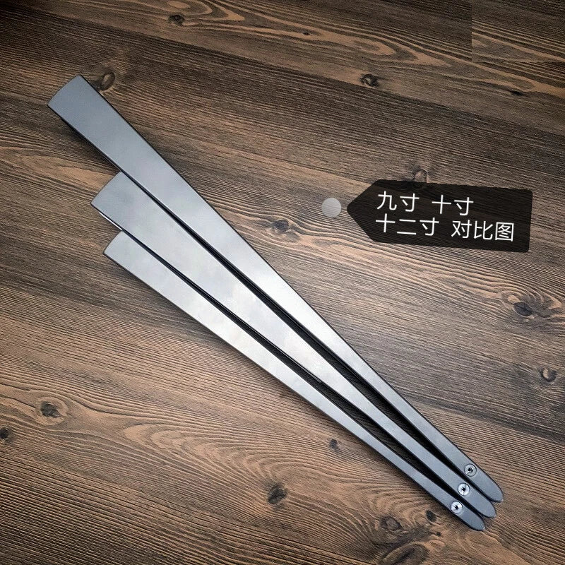 Martial Arts Titanium Alloy Folding Fan Taiji Kung Fu Tactical Steel Bone Fan 07FC0E-D4 - KOEEK