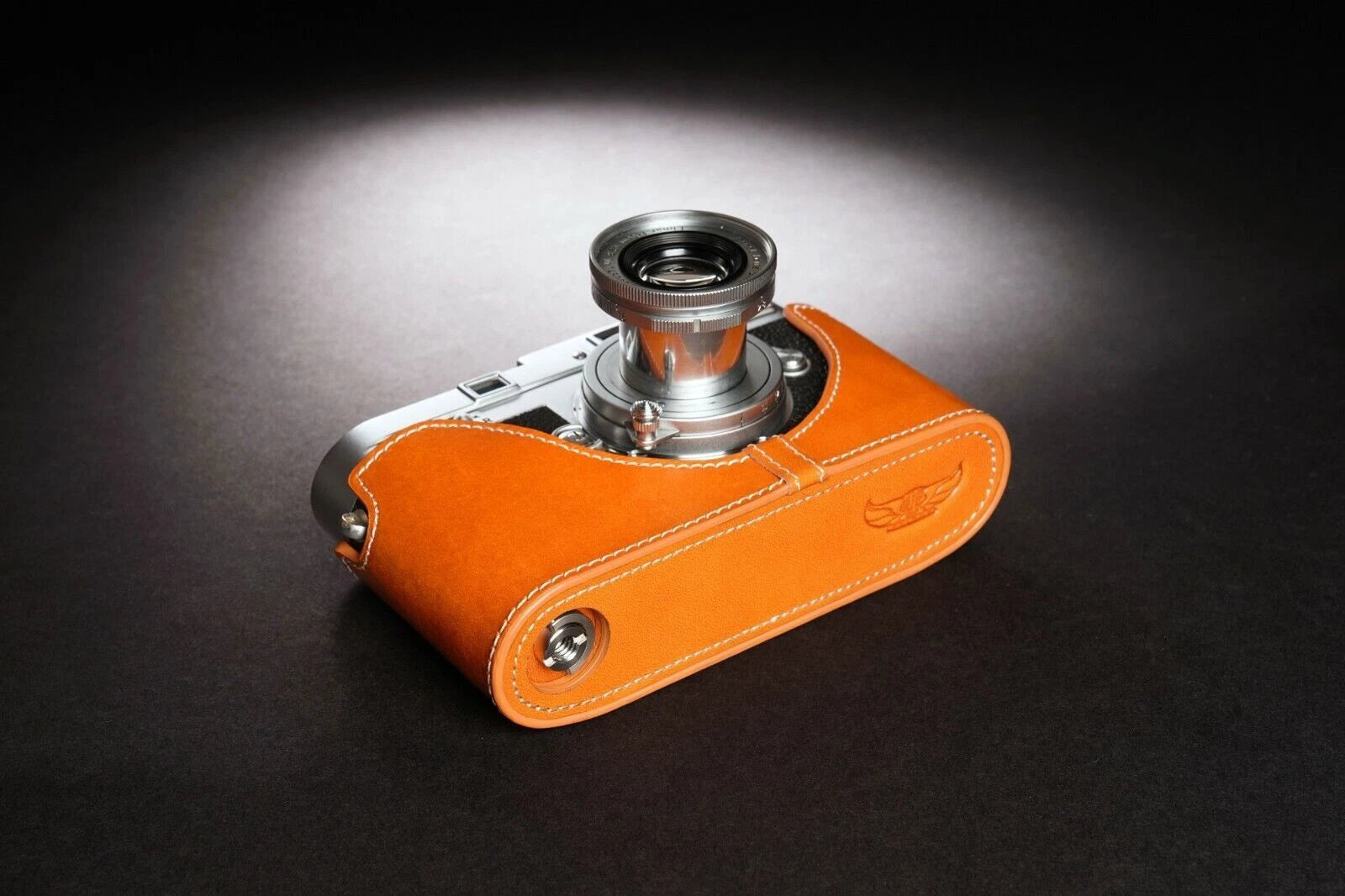 Real  Leather Half Camera Case Bag Cover for Leica MP M6 M4 M3 M2 M1 MDa 07FC0E-D4 - KOEEK