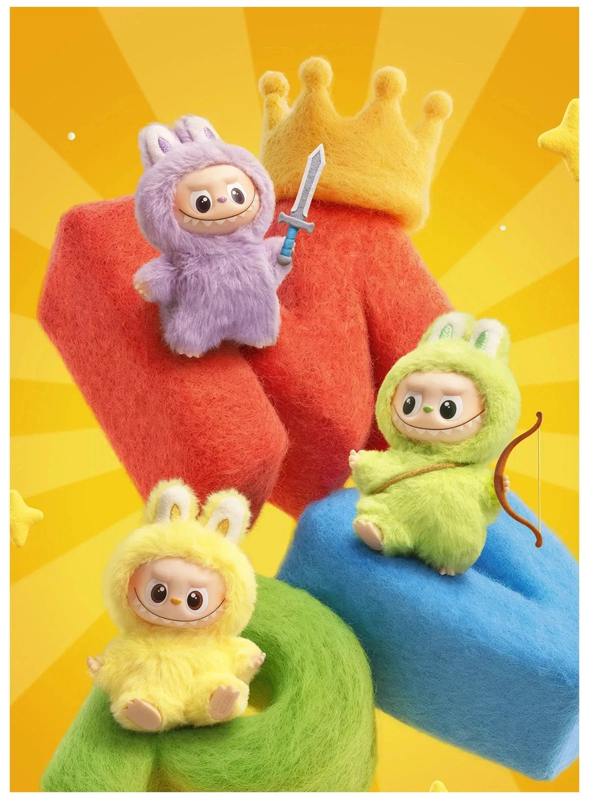 The Monsters Pin For Love Series-Vinyl Plush Pendant Blind Box (N-Z) Hot Cute 07FC0E-D4 - KOEEK