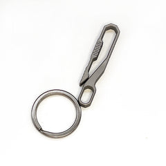 Titanium Alloy Quick Buckle Detach Belt Waist Hanging Keychain Key Ring Tool EDC 07FC0E-D4 - KOEEK