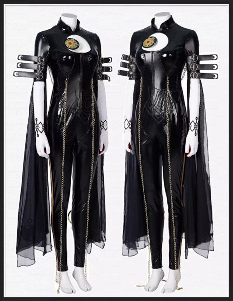 Bayonetta Bodysuit Cosplay Tights Women Cosplay Costume Uniform Party Dress Suit 07FC0E-D4 - KOEEK