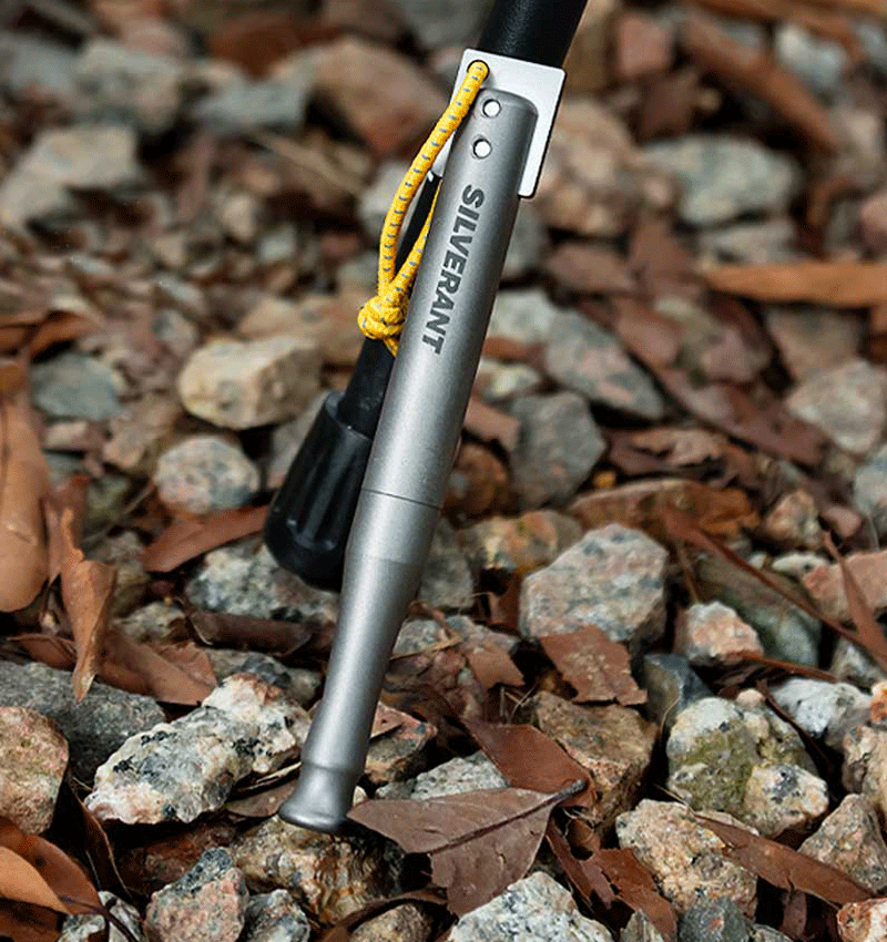 EDC Titanium Whistle Waterproof Flint Outdoor Camping survival Tool Keychain 07FC0E-D4 - KOEEK