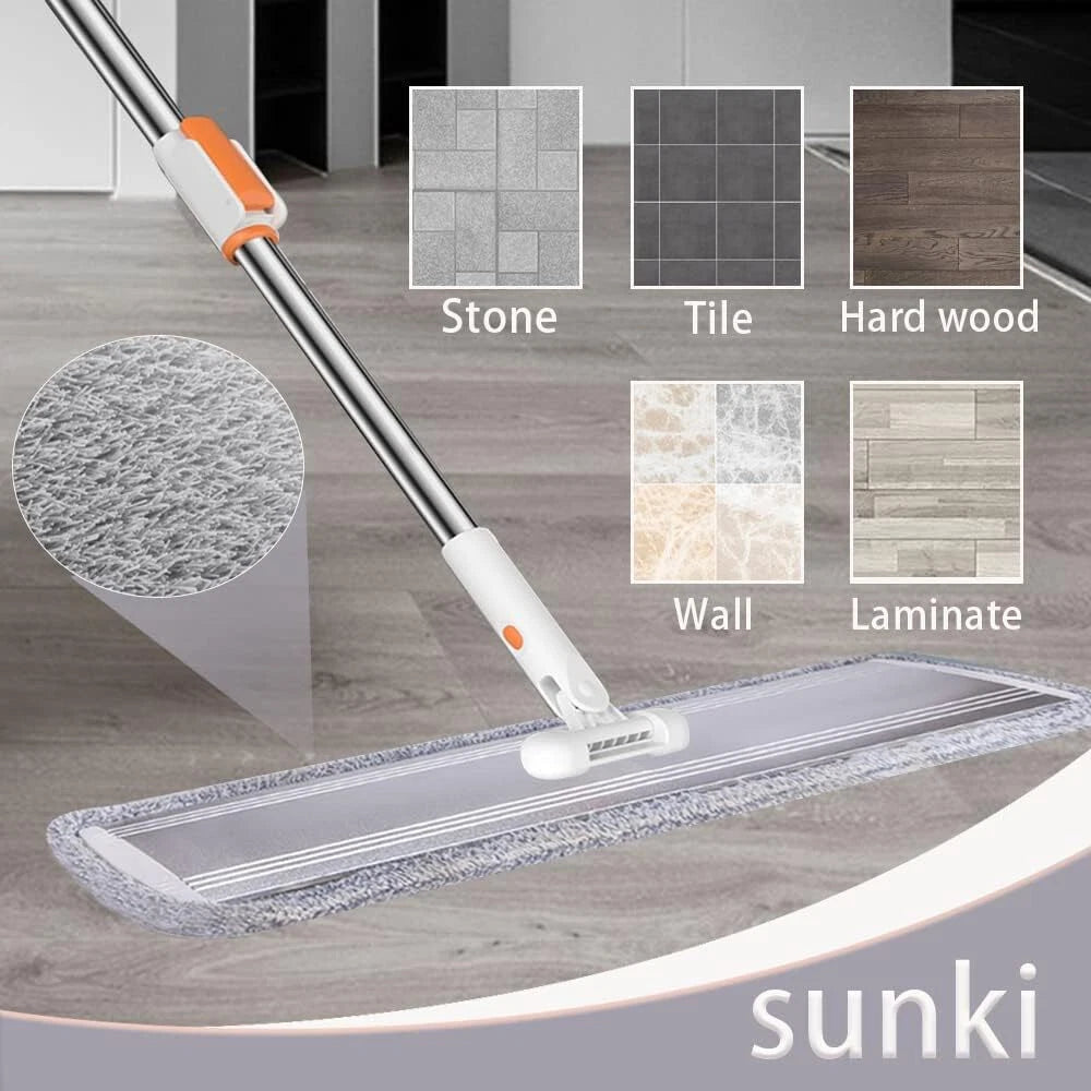 Microfiber Mop 32 inch Flat Mop Commercial Mop Large Wide Mop 07FC0E-D4 - KOEEK