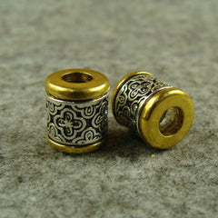 4pcs Bracelet Necklace Beads Lanyard Bead Knife Paracord Beads Beard Beads Toys 07FC0E-D4 - KOEEK