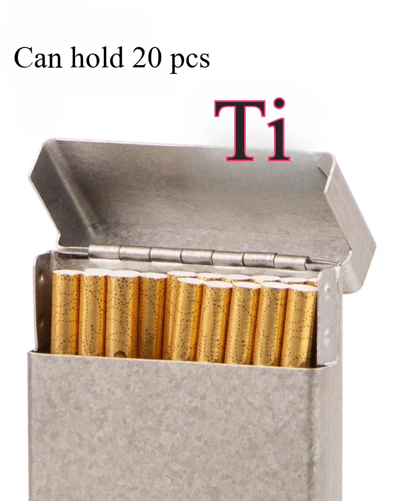 Titanium Cigarette Box Smoker Portable The Pack Metal Protective Case 07FC0E-D4 - KOEEK