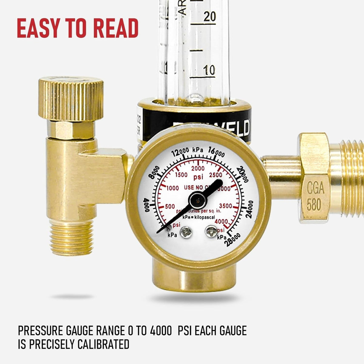 new RX WELD Argon Regulator Flowmeter Gas Gauge for Mig Tig Weld with Gas... RX WELD - KOEEK