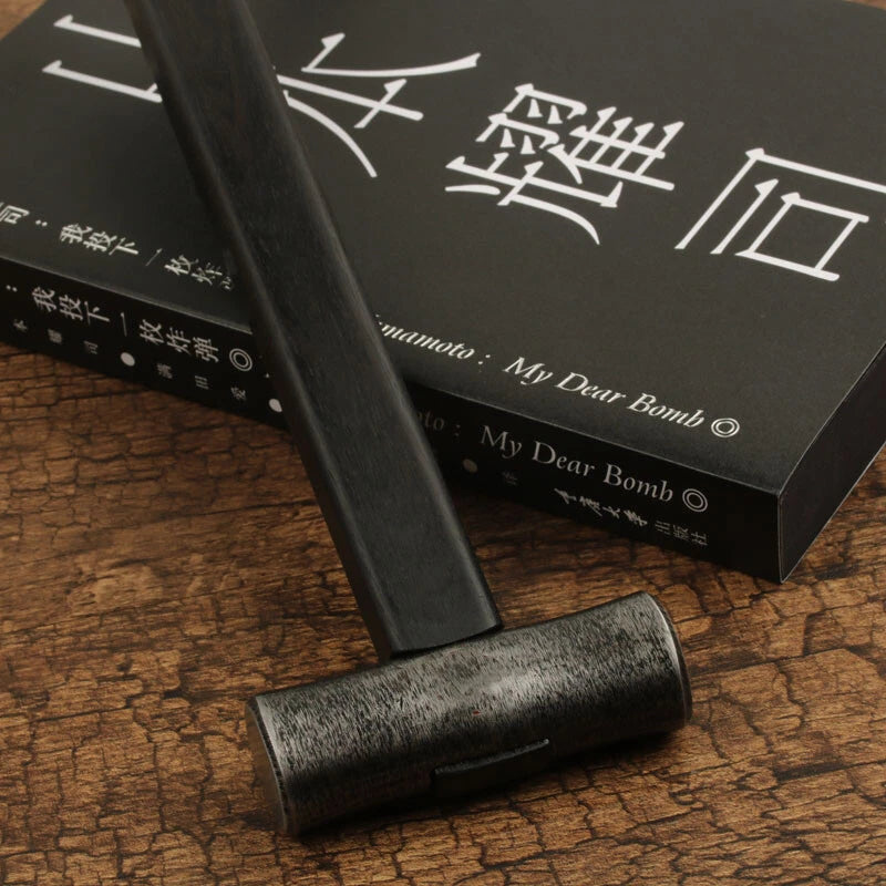 Japanese S55 High Carbn Steel Double Gennou Hammer Metalwork Ebony Handle EDC 07FC0E-D4 - KOEEK
