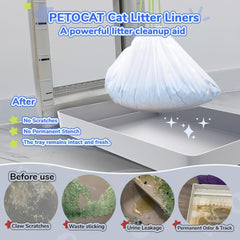 new Litter Box Liners Compatible with Pet Scoop 30 Count (Pack of 1), Green 07FC0E-D4 - KOEEK