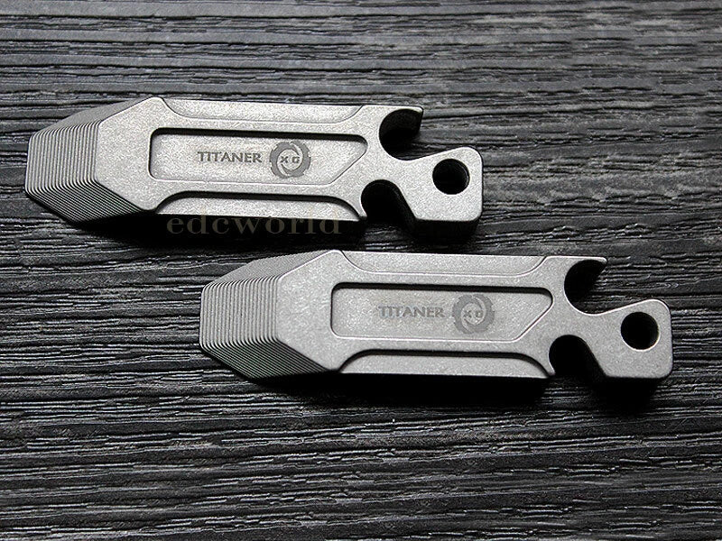 TITANER Titanium TC4 Pry Bar Crowbar Tool Key Chain Pendant EDC Bottle Opener 07FC0E-D4 - KOEEK