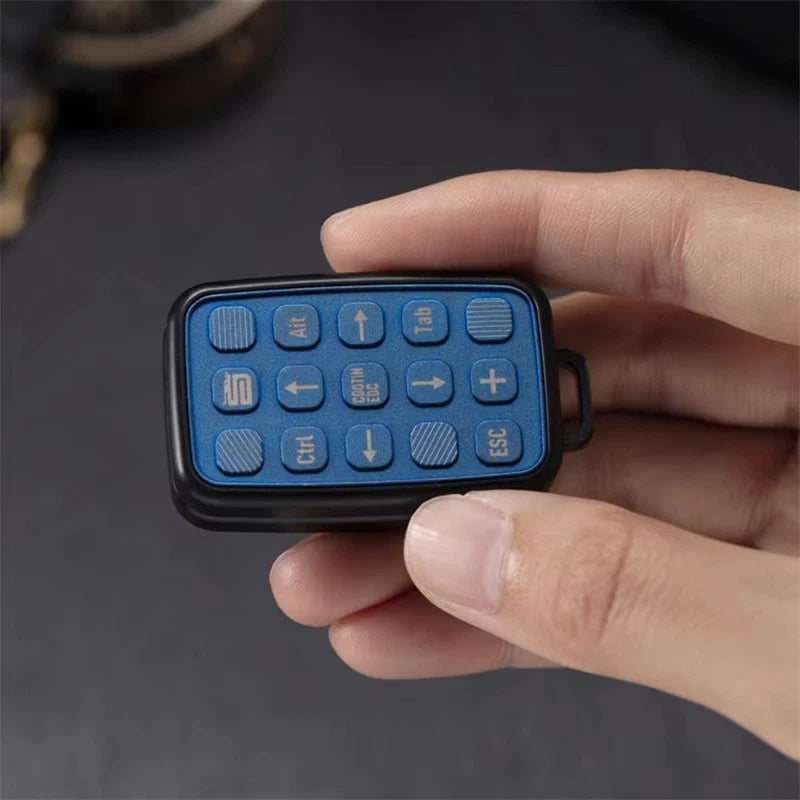 EDC Fidget Toys Keyboard Tuning Fork Stylish Mechanical Metal Push Fidget Slider 07FC0E-D4 - KOEEK