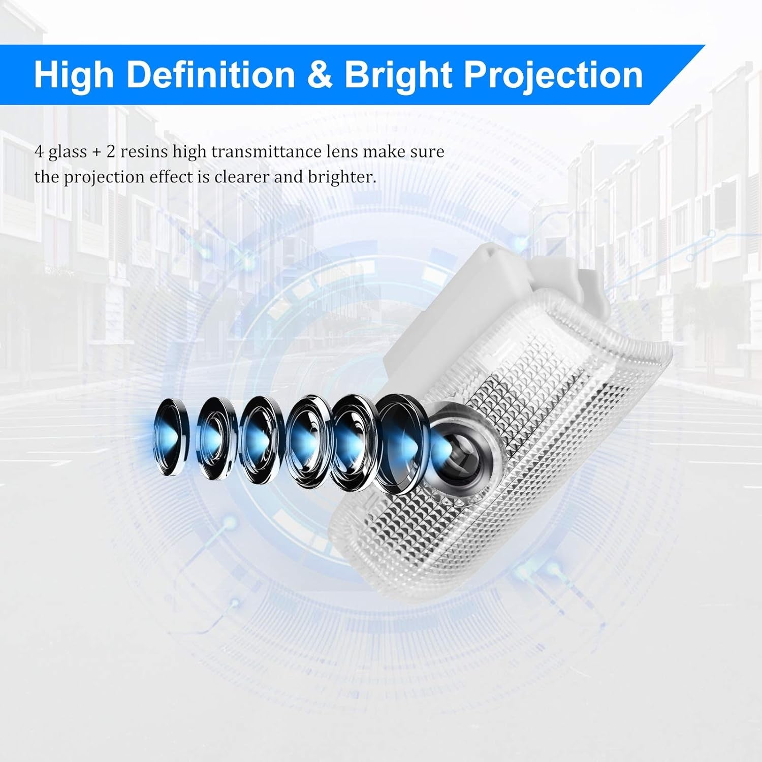 new YANF Car Door Lights Logo, Projector Infinity-2pcs, Fit Infiniti 2pcs
