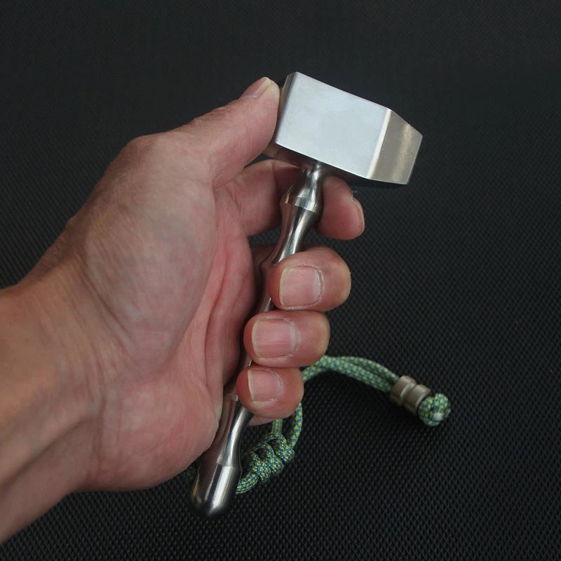 EDC Hammer TC4 Titanium Alloy Compact Survival Tool Camping Hiking Mini Hammer 07FC0E-D4 - KOEEK