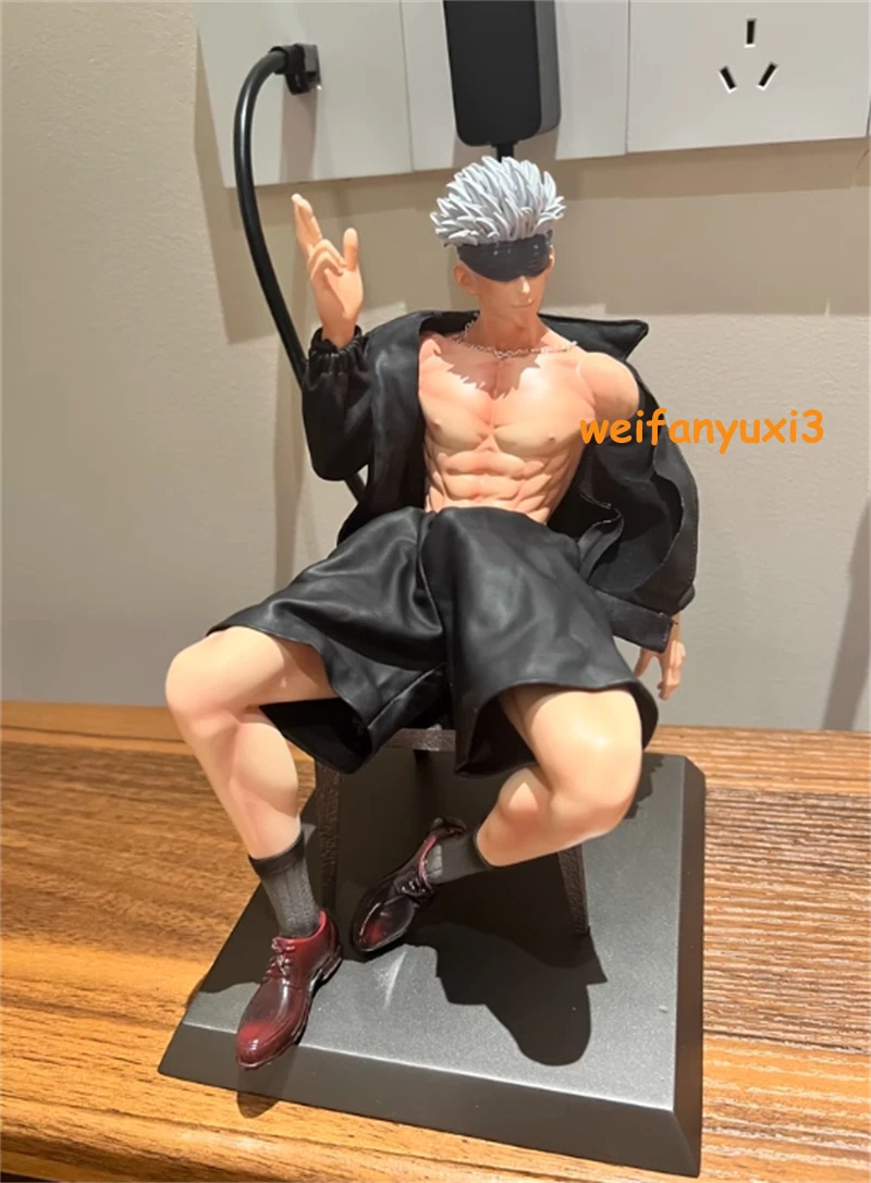 1/6 Jujutsu Kaisen Gojo Satoru Figure Gk Statue Collectible Model W/two Heads 07FC0E-D4 - KOEEK