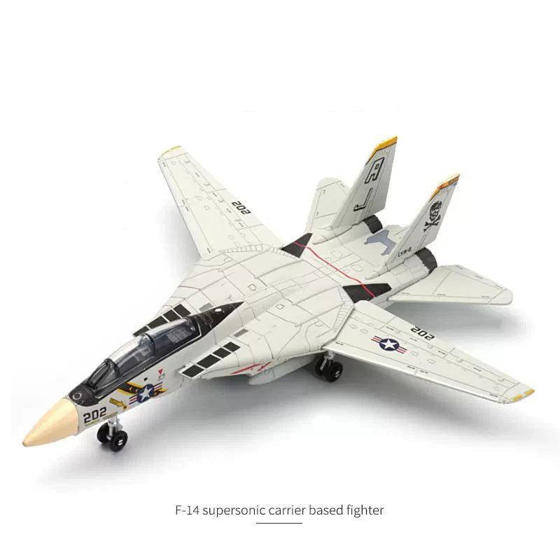 1/72 US F-14A Tomcat VF-84 Jolly Rogers Fighter Plastic Painted Unassembled 07FC0E-D4 - KOEEK