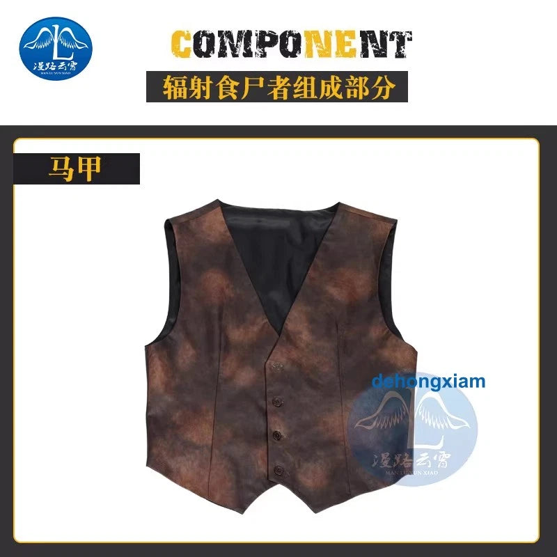 2024 Fallout Ghoul Cosplay Costume Shirt Hat Outfit Men's Clothing Coat Suit 07FC0E-D4 - KOEEK