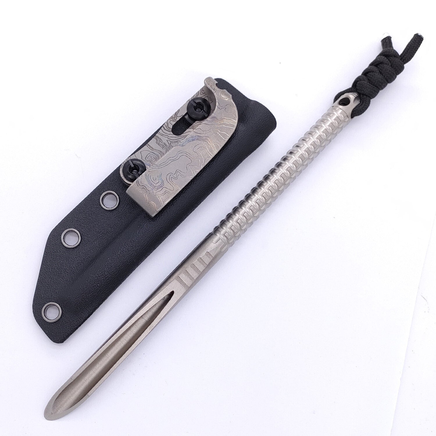 Titanium Alloy Survival Multi Tools Tea Knife Pry Bar Crowbar Tool K Sheath EDC 07FC0E-D4 - KOEEK