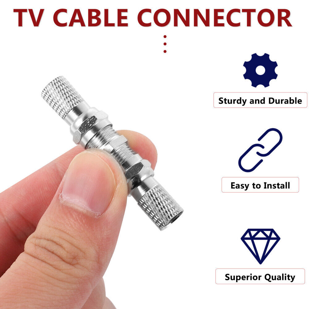 new 3 Sets Coaxial Cable Connector -On TV Joint Box koeek - KOEEK