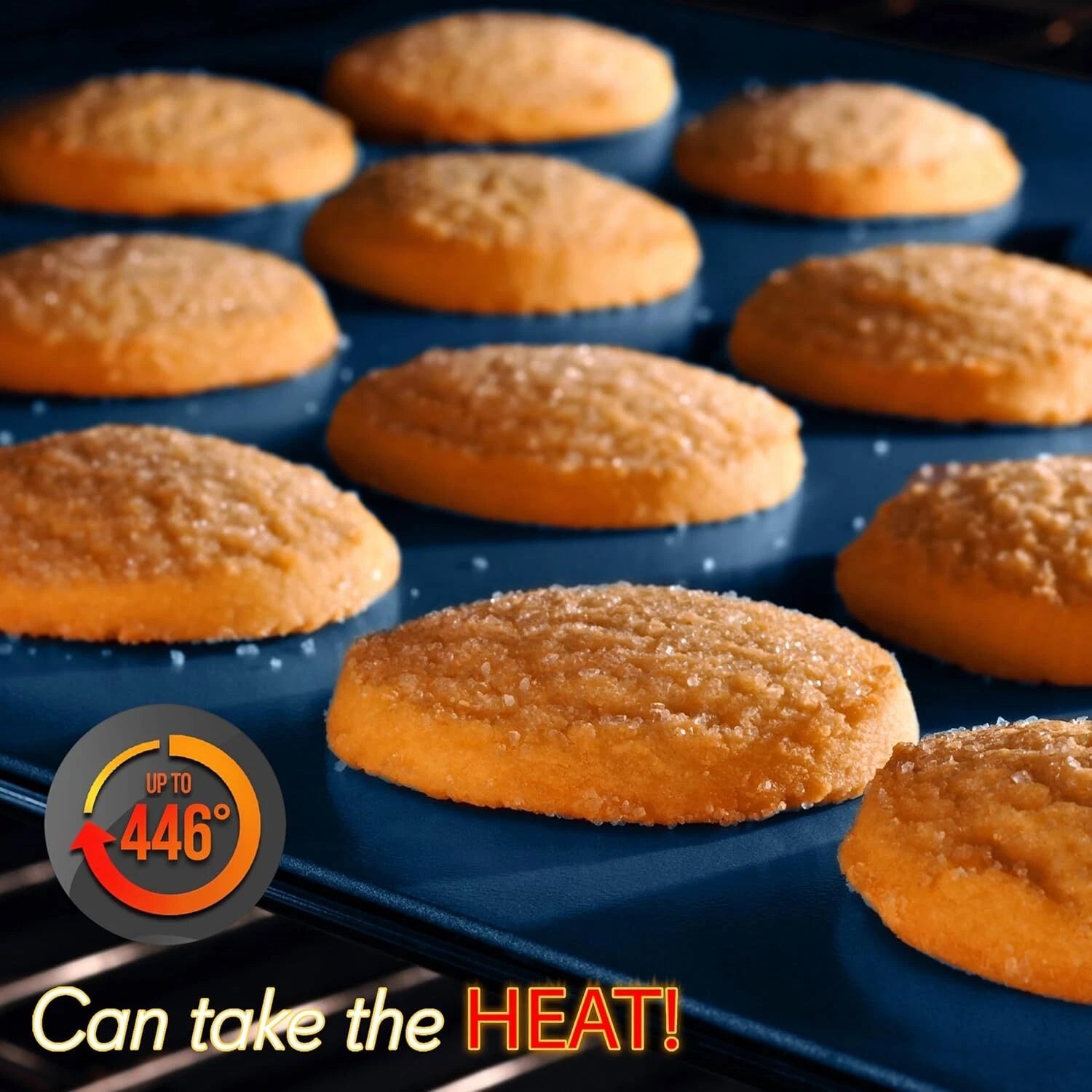 10-Piece Nonstick Bakeware Set - Premium Carbon Steel Baking Pans w/Silicone 07FC0E-D4 - KOEEK