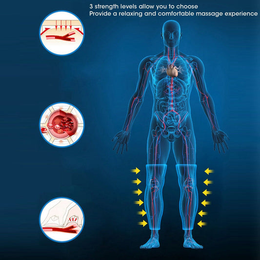 new Massager 3 Strength Air Compression Knee TLower Massage Machine (EU Plug ) HGF koeek - KOEEK
