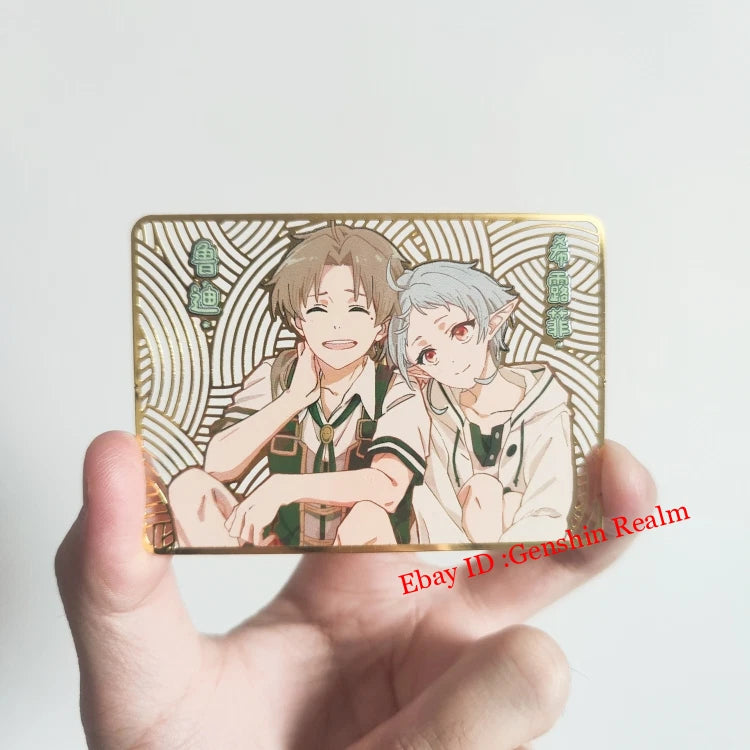 Anime Mushoku Tensei：Jobless Reincarnation Sylphiette Card Couple Metal Bookmark 07FC0E-D4 - KOEEK
