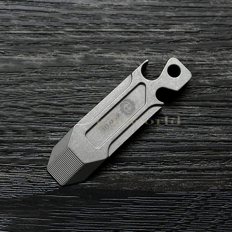 TITANER Titanium TC4 Pry Bar Crowbar Tool Key Chain Pendant EDC Bottle Opener 07FC0E-D4 - KOEEK