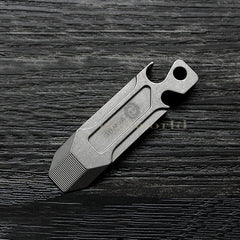 TITANER Titanium TC4 Pry Bar Crowbar Tool Key Chain Pendant EDC Bottle Opener 07FC0E-D4 - KOEEK