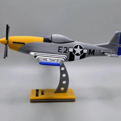 P-51D Mustang WWII Fighter 3D Printed Model with Stand Hand Painted Display 07FC0E-D4 - KOEEK