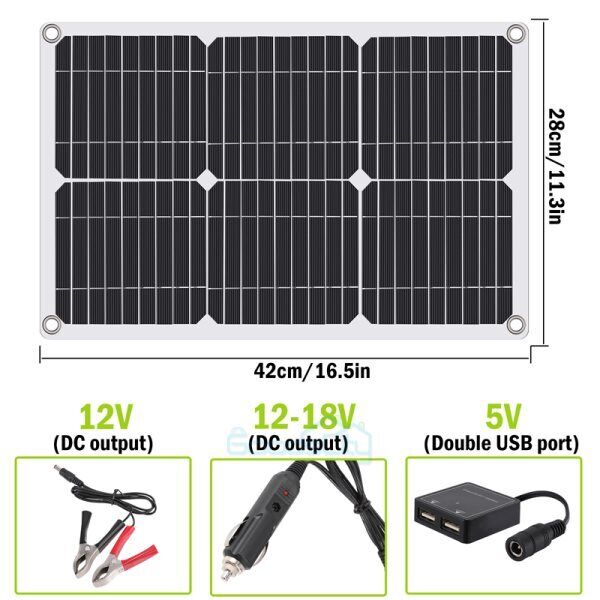 ny 4000W 400W Watt fleksibelt solcellepanel 12V Mono Home RV Rooftop Camping Off-Grid