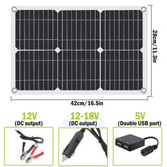 ny 4000W 400W Watt Fleksibelt Solpanel 12V Mono Home RV Rooftop Camping Off-Grid