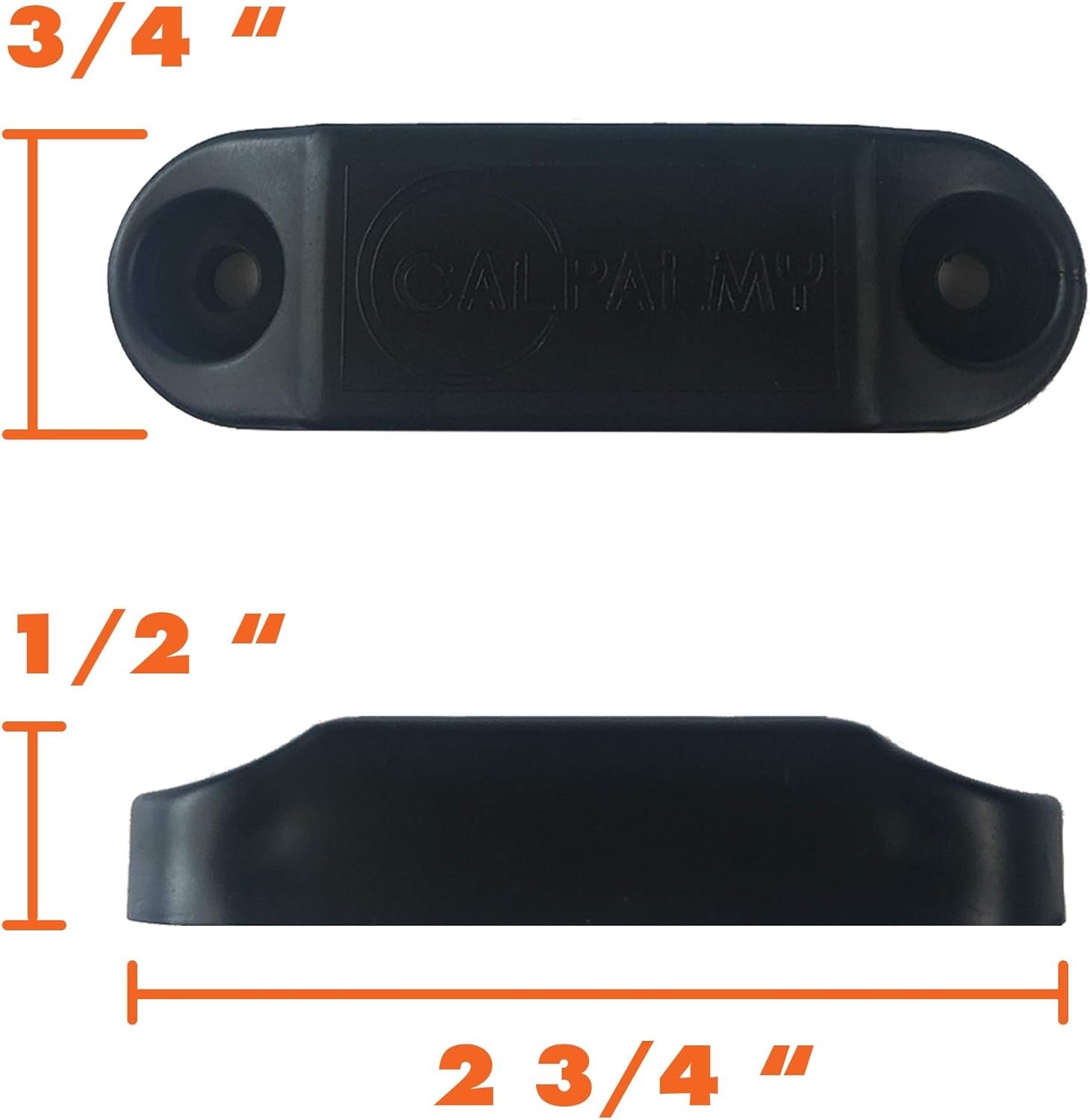 new CALPALMY (4 Pairs) Magnetic Baggage Door Catch and Holder Kit 4 Pairs, Black
