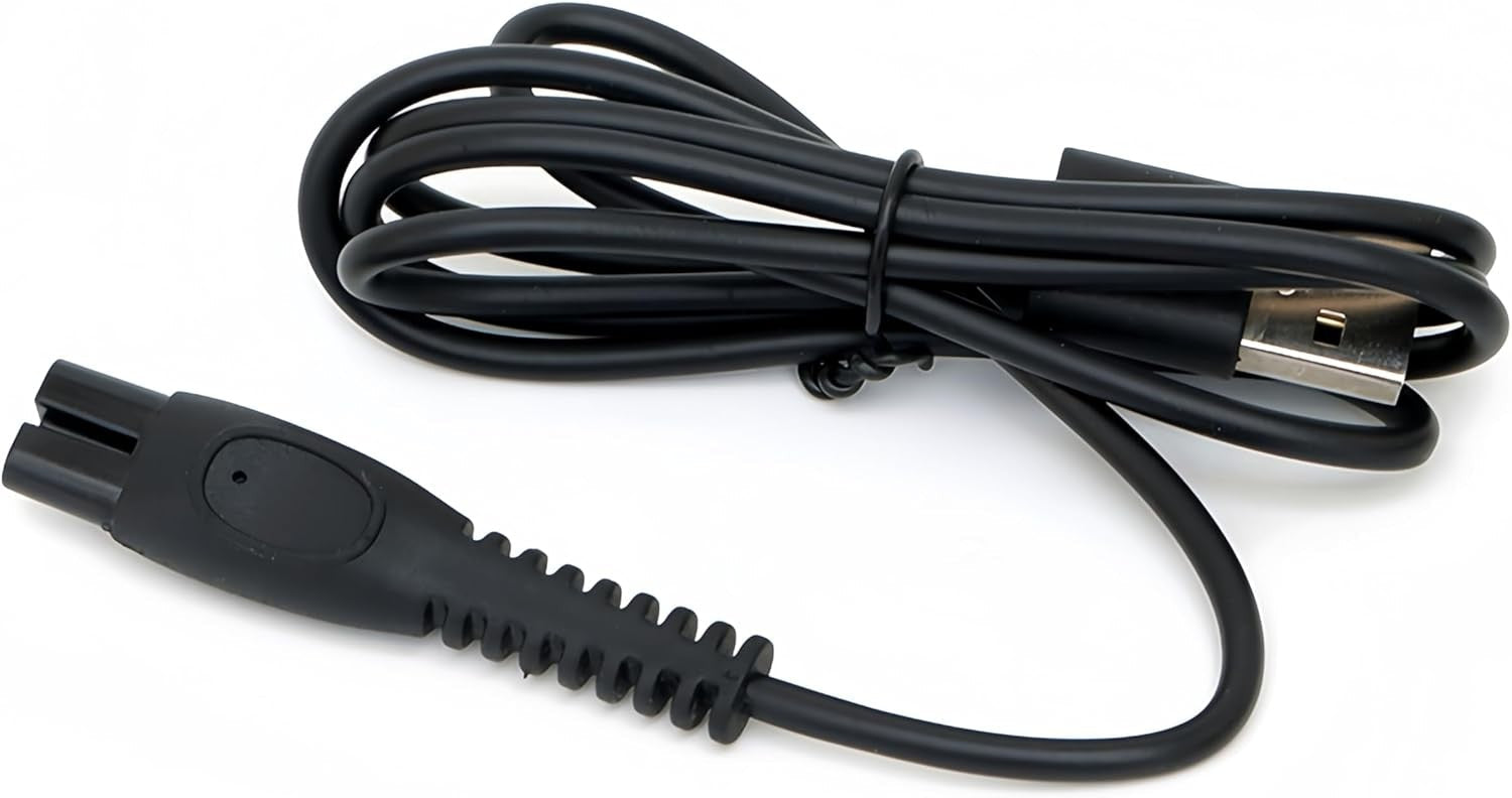 new Qjin USB Charger for Philips Norelco Shaver 2400, 3600, 7200 & OneBlade Black