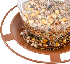 new Bird Feeder Outdoor Hanging for Wild Seed, Brown 01：47 oz, 07FC0E-D4 - KOEEK