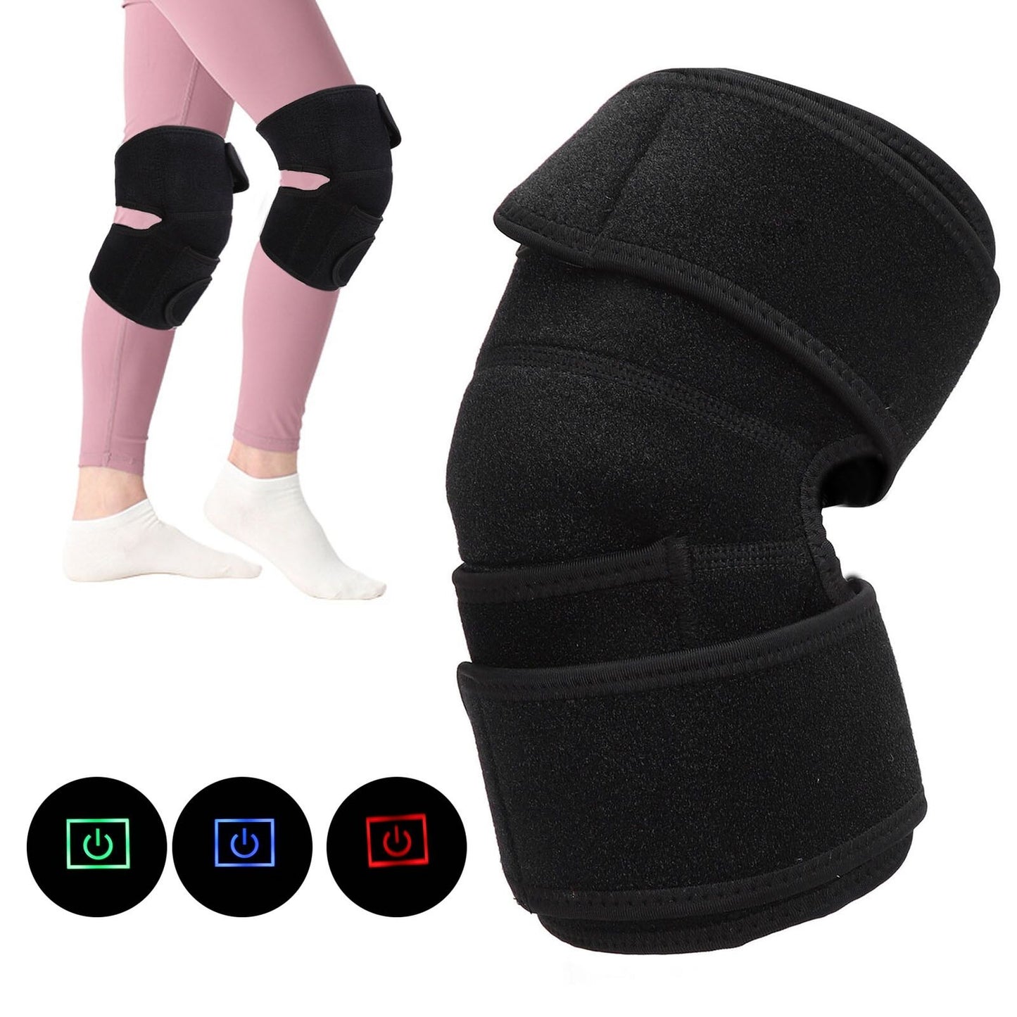 new Knee Pad Curve Shape 3 Levels Heat Settings Knee Pad Brace For Calf TArm HGF koeek - KOEEK