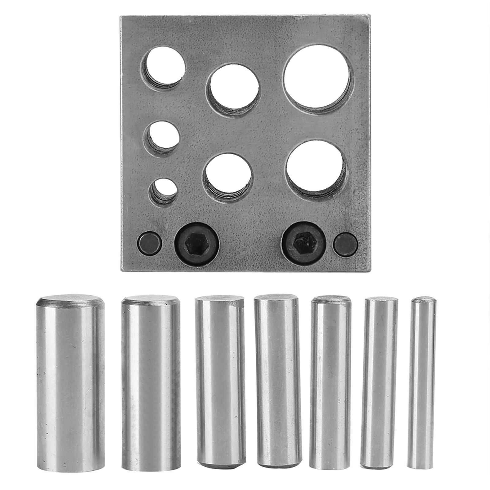 new 7 Holes Punch Die Disc Irregular Alloy Steel Round Punching Cut Jewelry Tool HGF koeek - KOEEK