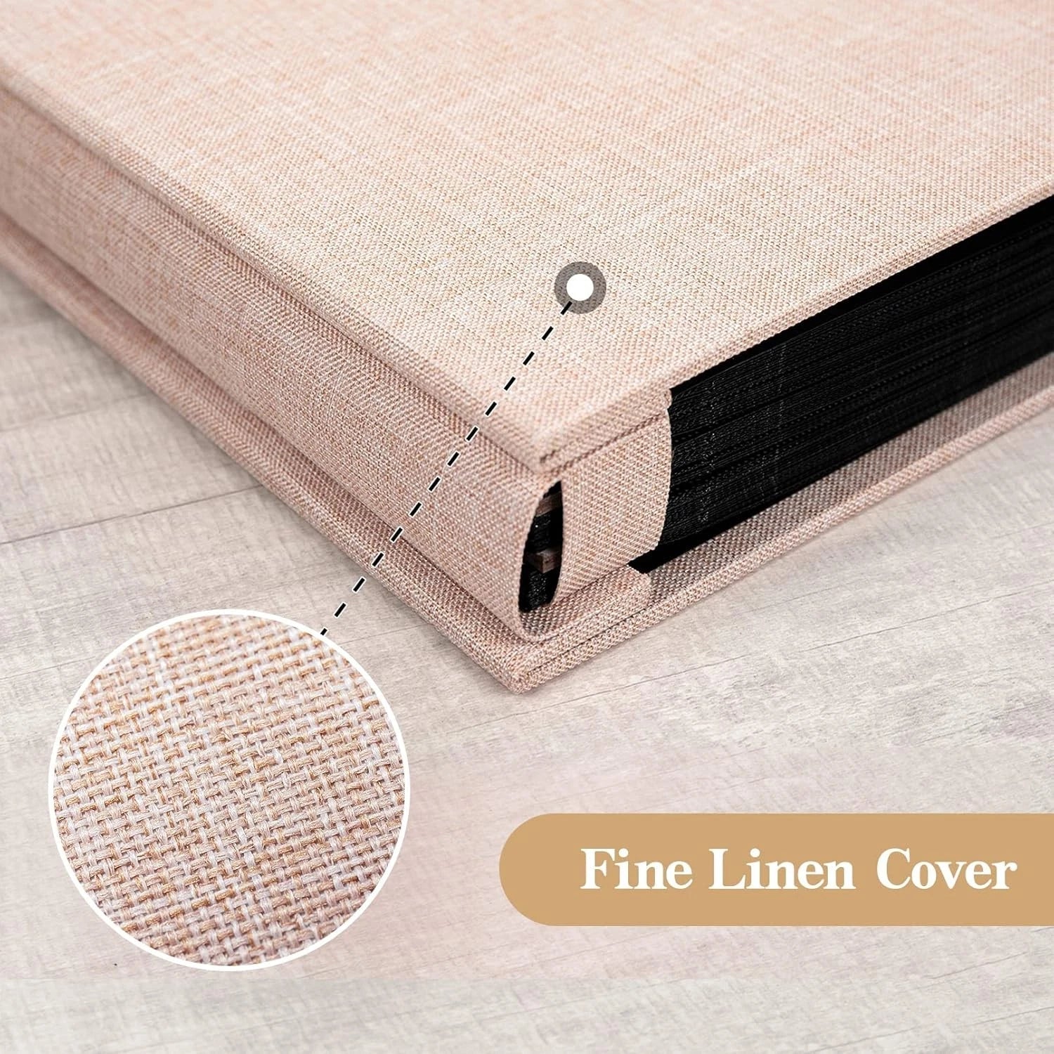 Linen Hardcover Photo Album 4x6 Inches 1000 Photos Large Capacity 07FC0E-D4 - KOEEK