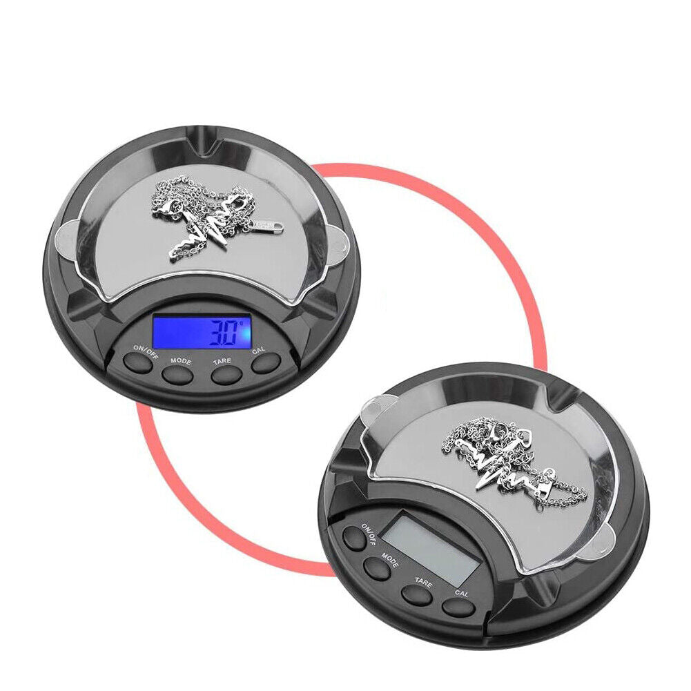 new 200g/0.01g Portable Ashtray Electronic Digital Jewelry Precision Scale With HPT koeek - KOEEK