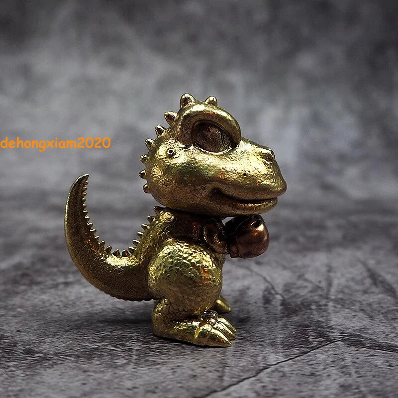 Anime Little Dinosaur Gon Brass Figure Mini Handmade Ornaments Toy Gift 07FC0E-D4 - KOEEK