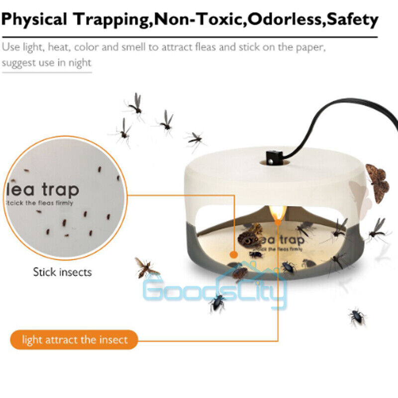 ny 10/20X engangsmærkat Trapest Sticky Dome Loppefælde Refill til Victor Trap