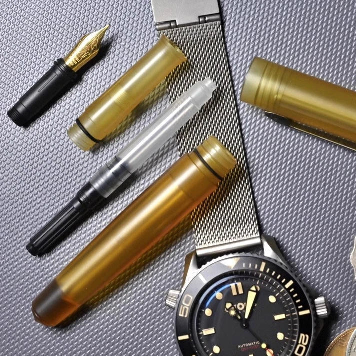 Imported PEI Titanium Alloy Schmidt Nib Fountain Pen Pocket Signature PenEDC 07FC0E-D4 - KOEEK
