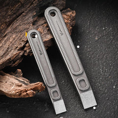 Hot Portable TC4 titanium alloy pry bar outdoor camping multifunctional EDC tool 07FC0E-D4 - KOEEK