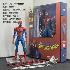 In Stock CT Toys MAFEX No.185 Spider-Man CLASSIC COSTUME Ver. 1/12 Action Figure CT_TOYS - KOEEK